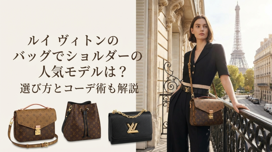 ルイ ヴィトンのバッグでショルダーの人気モデルは？選び方とコーデ術も解説