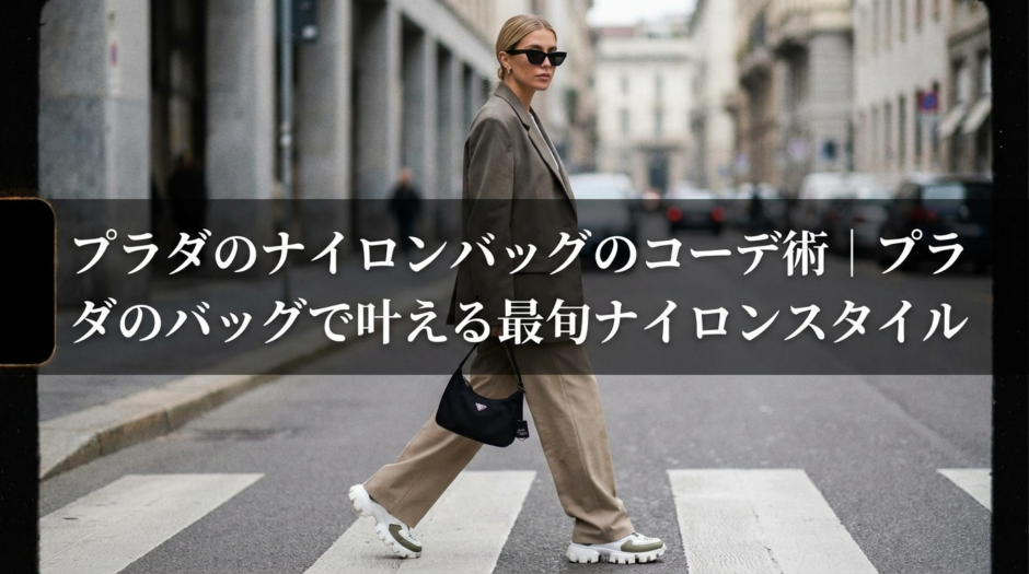 プラダのナイロンバッグのコーデ術｜プラダのバッグで叶える最旬ナイロンスタイル