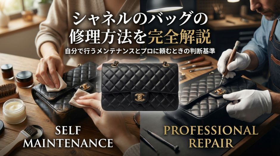 シャネルのバッグの修理方法を完全解説｜自分で行うメンテナンスとプロに頼むときの判断基準