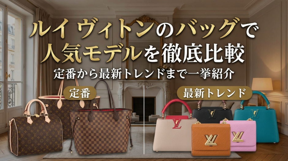 ルイ ヴィトンのバッグで人気モデルを徹底比較｜定番から最新トレンドまで一挙紹介