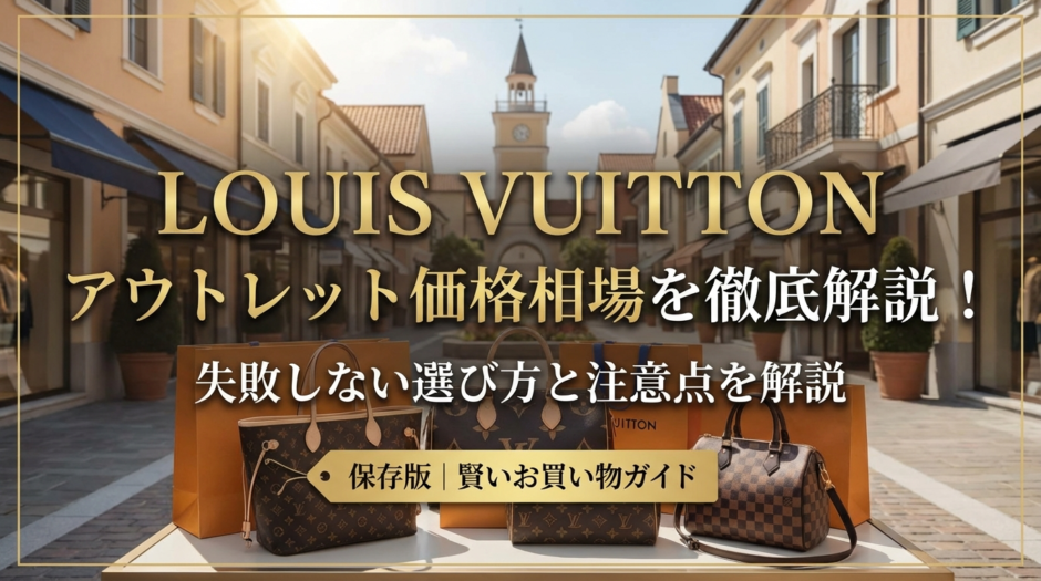 ルイ ヴィトンのバッグをアウトレットで買う価格相場は？失敗しない選び方と注意点を解説