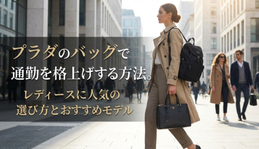 プラダのバッグで通勤を格上げする方法。レディースに人気の選び方とおすすめモデル