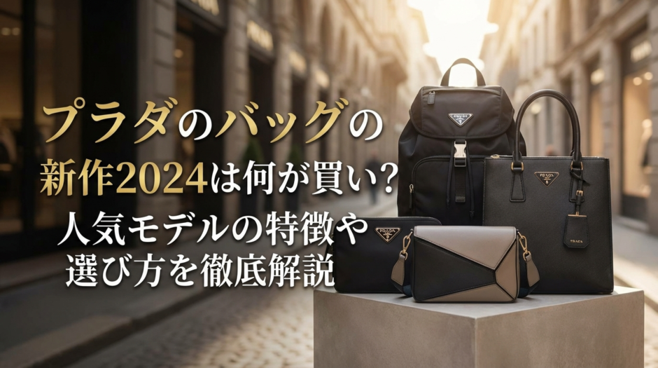 プラダのバッグの新作2024は何が買い？人気モデルの特徴や選び方を徹底解説