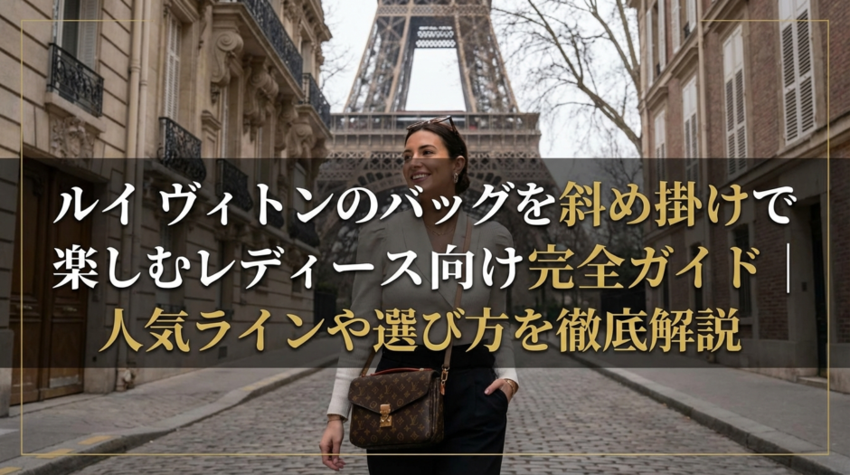 ルイ ヴィトンのバッグを斜め掛けで楽しむレディース向け完全ガイド｜人気ラインや選び方を徹底解説