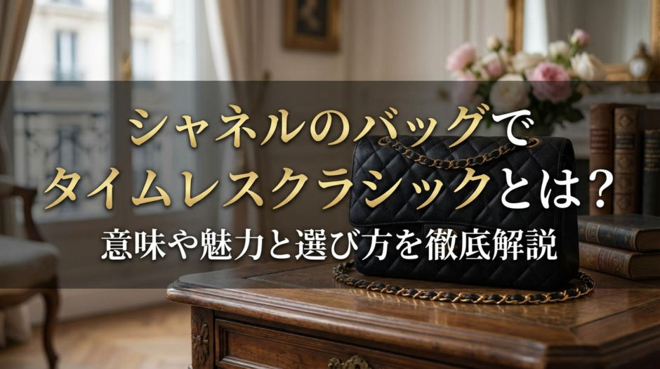 シャネルのバッグでタイムレスクラシックとは？意味や魅力と選び方を徹底解説