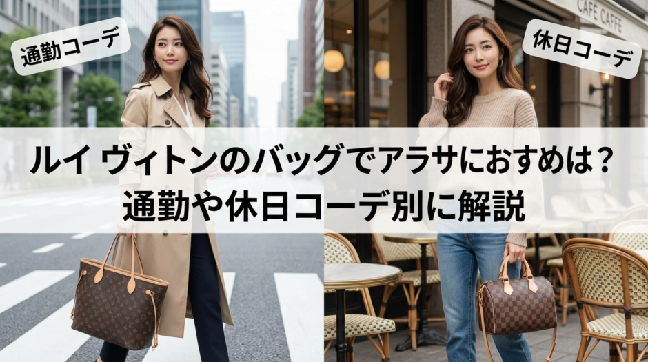 ルイ ヴィトンのバッグでアラサーにおすすめは？通勤や休日コーデ別に解説