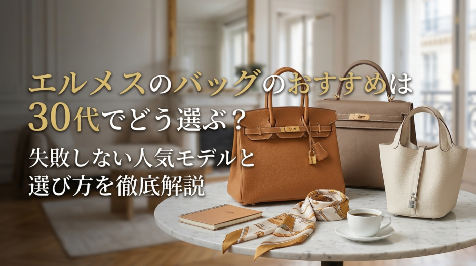 エルメスのバッグのおすすめは30代でどう選ぶ？失敗しない人気モデルと選び方を徹底解説
