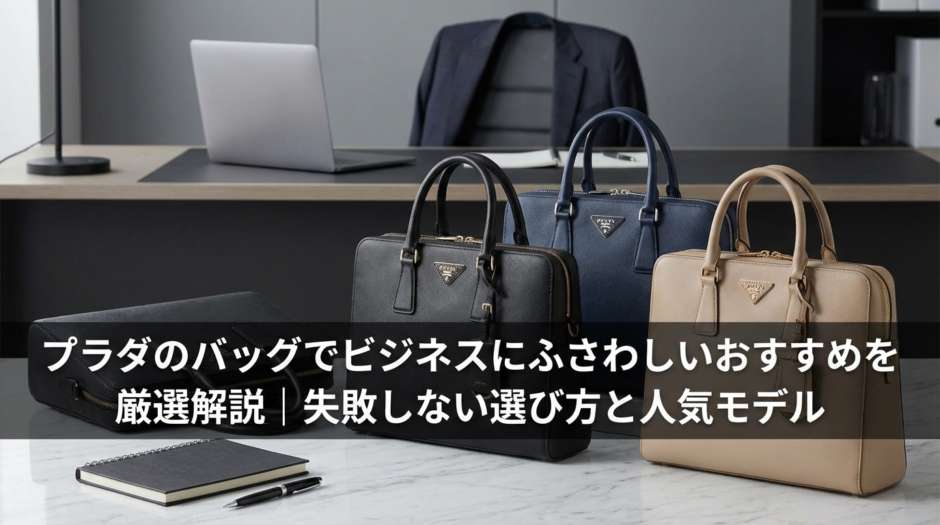 プラダのバッグでビジネスにふさわしいおすすめを厳選解説｜失敗しない選び方と人気モデル