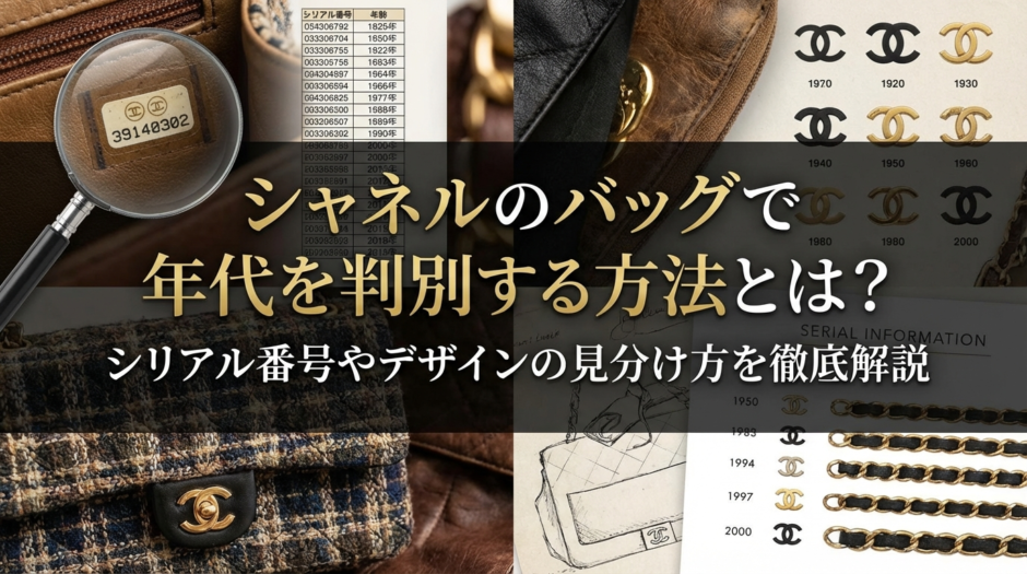 シャネルのバッグで年代を判別する方法とは？シリアル番号やデザインの見分け方を徹底解説