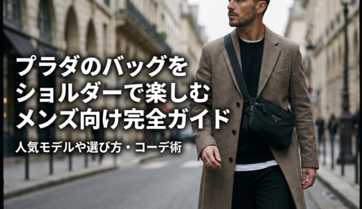 プラダのバッグをショルダーで楽しむメンズ向け完全ガイド｜人気モデルや選び方・コーデ術
