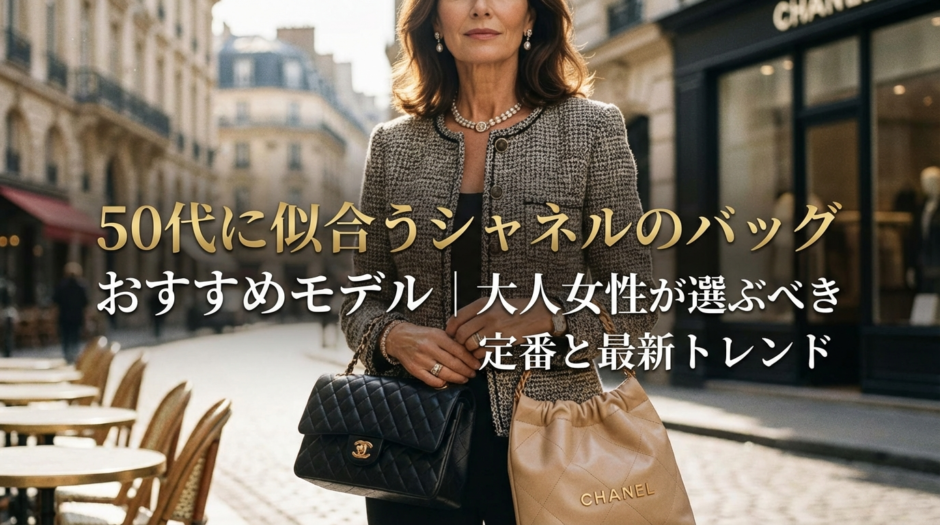 50代に似合うシャネルのバッグおすすめモデル｜大人女性が選ぶべき定番と最新トレンド