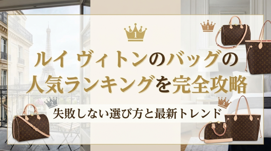 ルイ ヴィトンのバッグの人気ランキングを完全攻略｜失敗しない選び方と最新トレンド