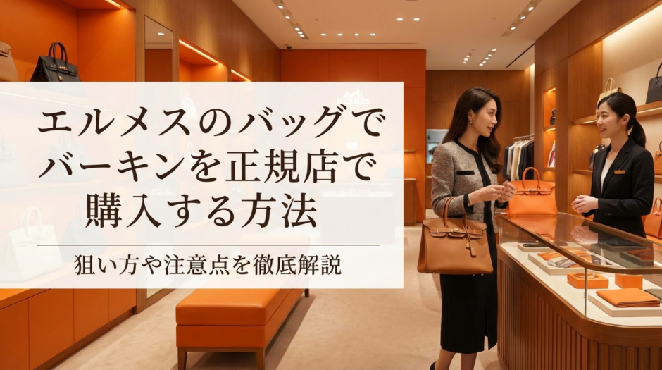 エルメスのバッグでバーキンを正規店で購入する方法｜狙い方や注意点を徹底解説