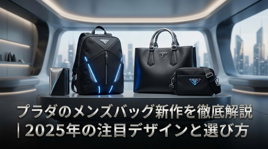 プラダのメンズバッグ新作を徹底解説｜2025年の注目デザインと選び方