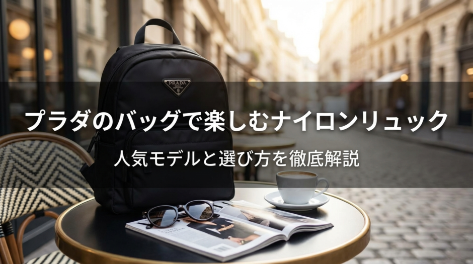 プラダのバッグで楽しむナイロンリュック｜人気モデルと選び方を徹底解説