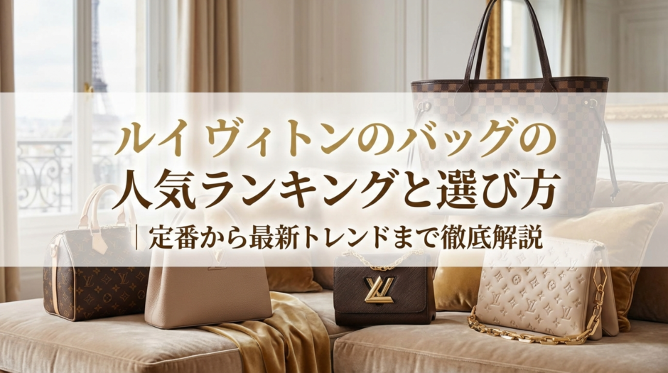 ルイ ヴィトンのバッグの人気ランキングと選び方｜定番から最新トレンドまで徹底解説