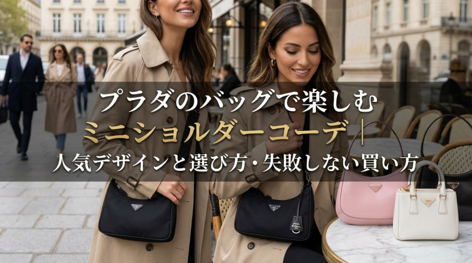 プラダのバッグで楽しむミニショルダーコーデ｜人気デザインと選び方・失敗しない買い方