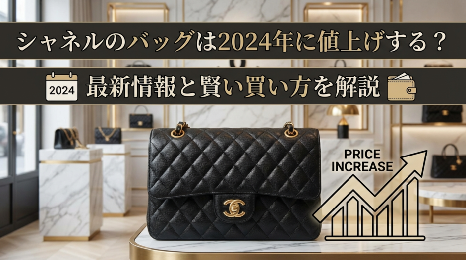 シャネルのバッグは2024年に値上げする？最新のシャネルバッグの値上げ情報と賢い買い方を解説