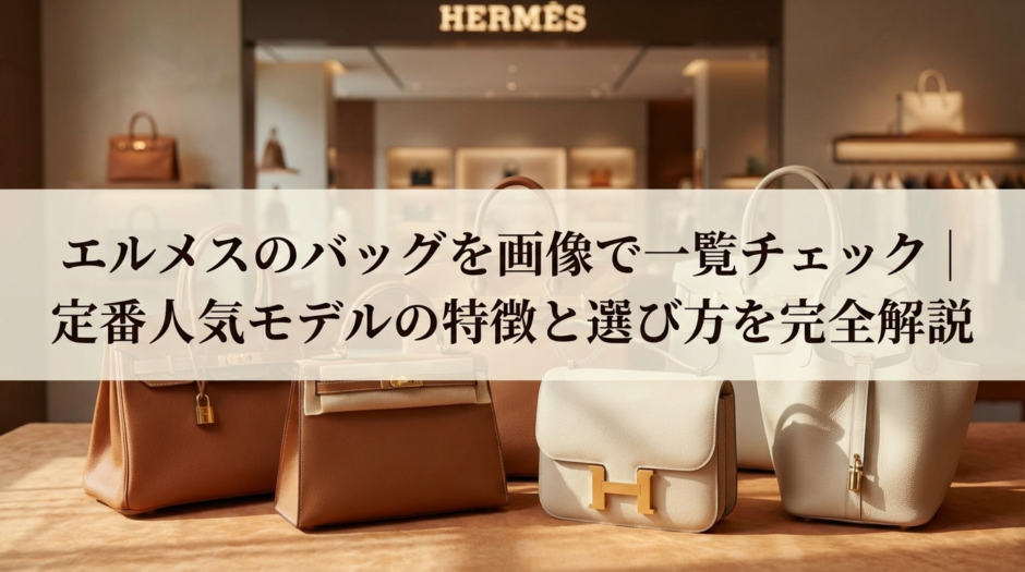 エルメスのバッグを画像で一覧チェック｜定番人気モデルの特徴と選び方を完全解説