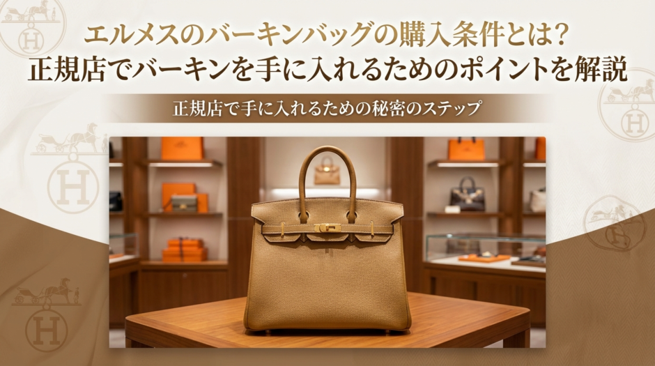 エルメスのバーキンバッグの購入条件とは？正規店でバーキンを手に入れるためのポイントを解説