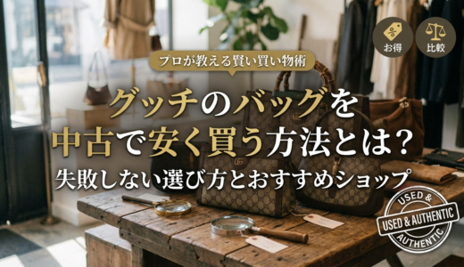グッチのバッグを中古で安く買う方法とは？失敗しない選び方とおすすめショップ