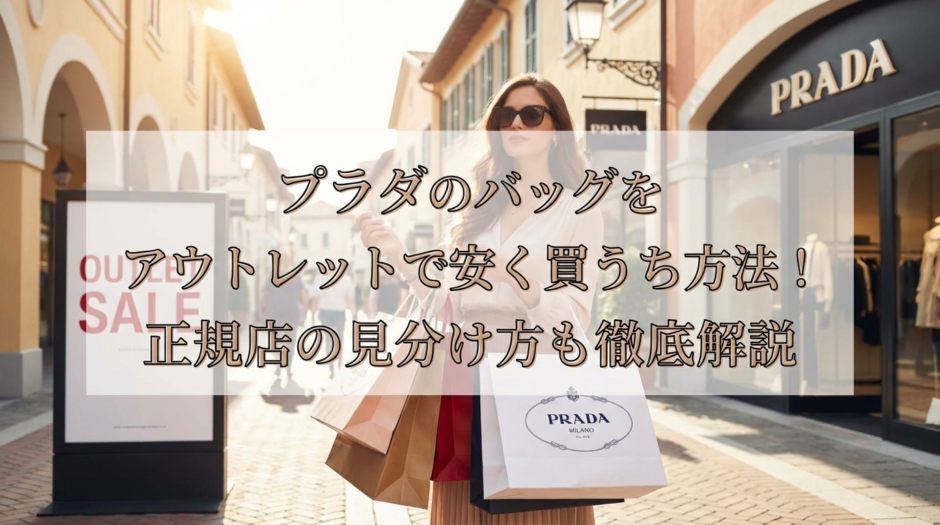 プラダのバッグをアウトレット店舗で安く買う方法とは？正規アウトレット店舗の見分け方も徹底解説