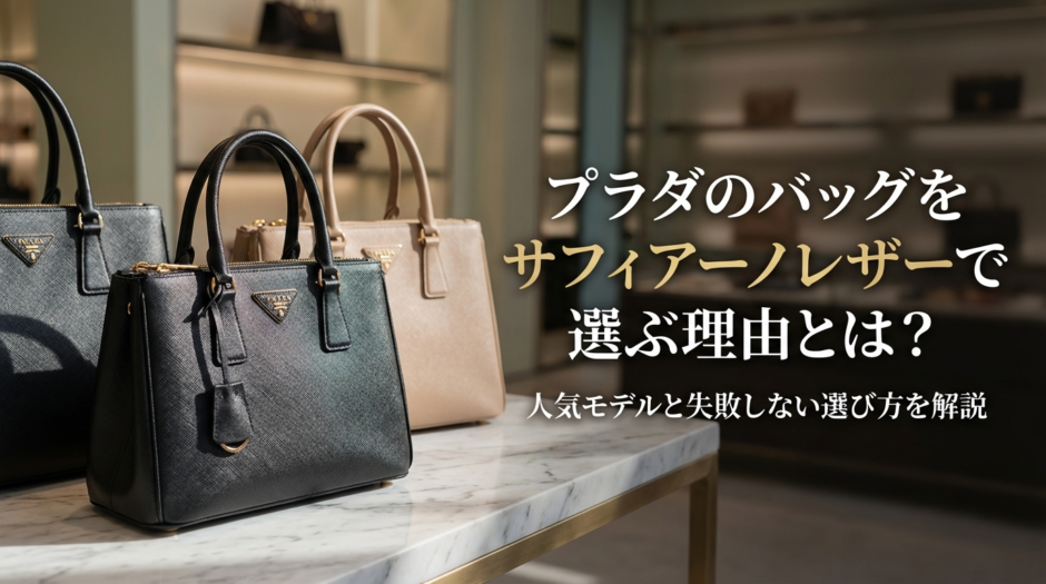 プラダのバッグをサフィアーノレザーで選ぶ理由とは？人気モデルと失敗しない選び方を解説