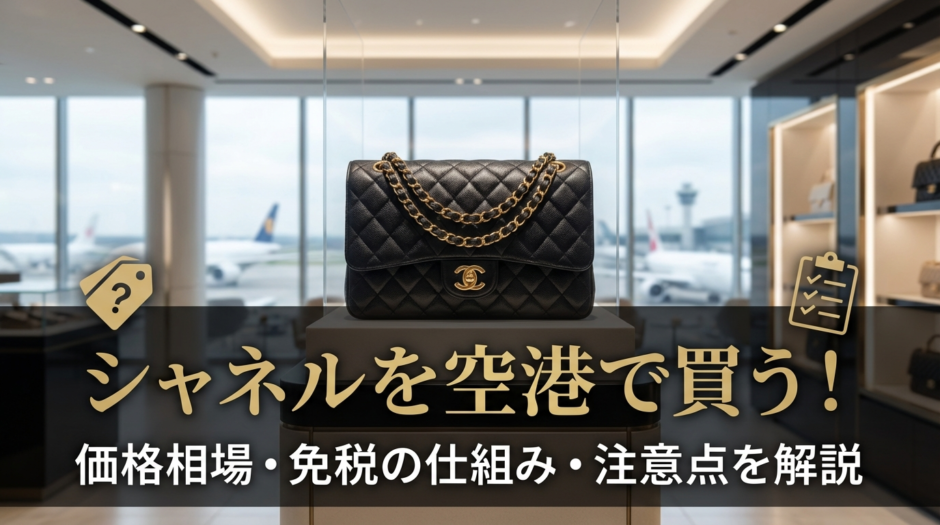 シャネルのバッグを空港で買う時の価格相場は？免税で安くなる仕組みと注意点を解説