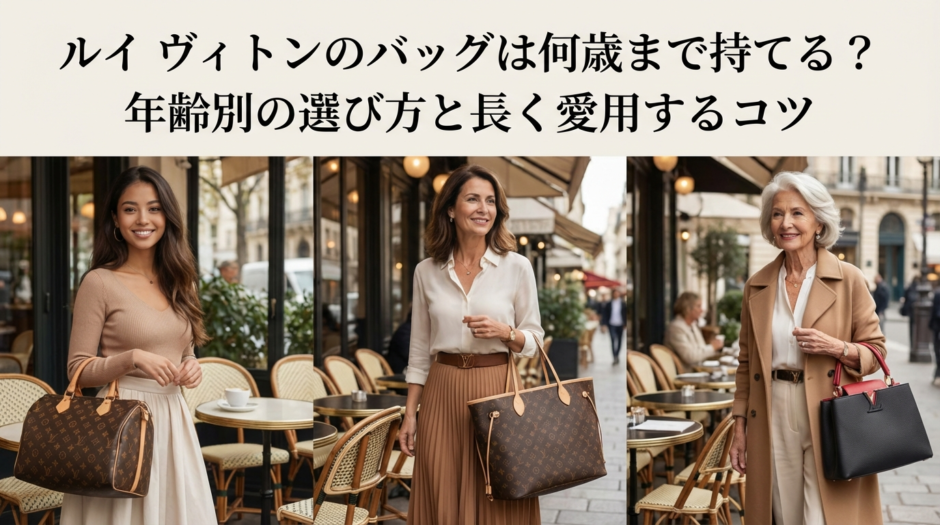 ルイ ヴィトンのバッグは何歳まで持てる？年齢別の選び方と長く愛用するコツ