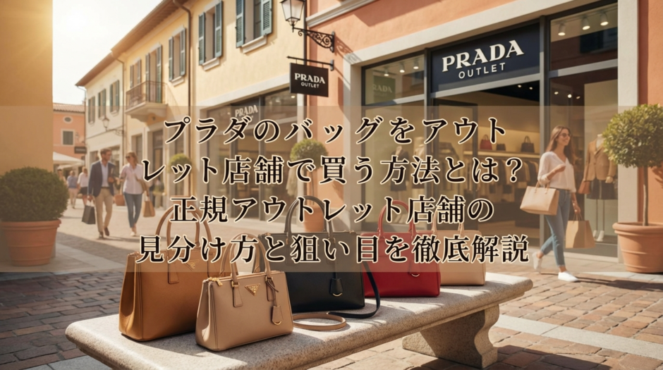 プラダのバッグをアウトレット店舗で買う方法とは？正規アウトレット店舗の見分け方と狙い目を徹底解説