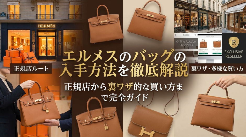 エルメスのバッグの入手方法を徹底解説｜正規店から裏ワザ的な買い方まで完全ガイド
