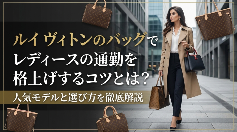 ルイ ヴィトンのバッグでレディースの通勤を格上げするコツとは？人気モデルと選び方を徹底解説