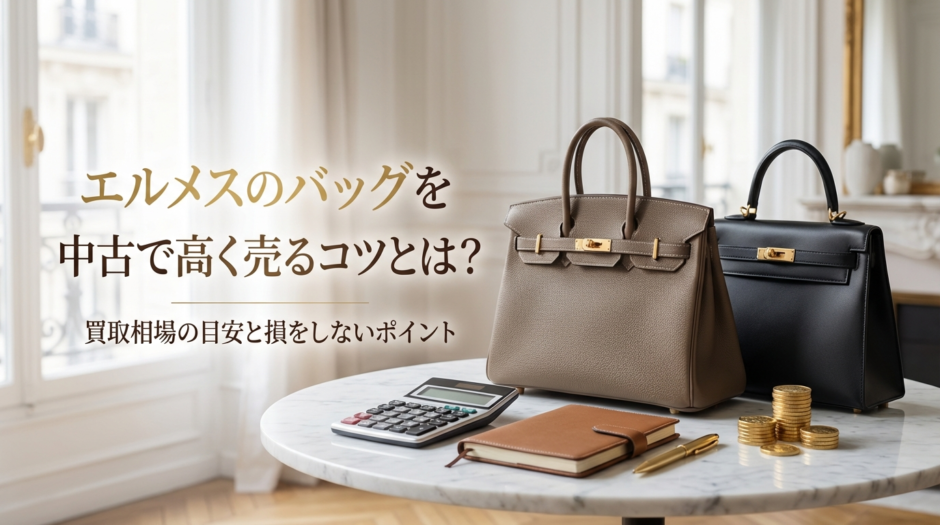 エルメスのバッグを中古で高く売るコツとは？買取相場の目安と損をしないポイント