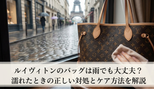 ルイ ヴィトンのバッグは雨でも大丈夫？濡れたときの正しい対処とケア方法を解説