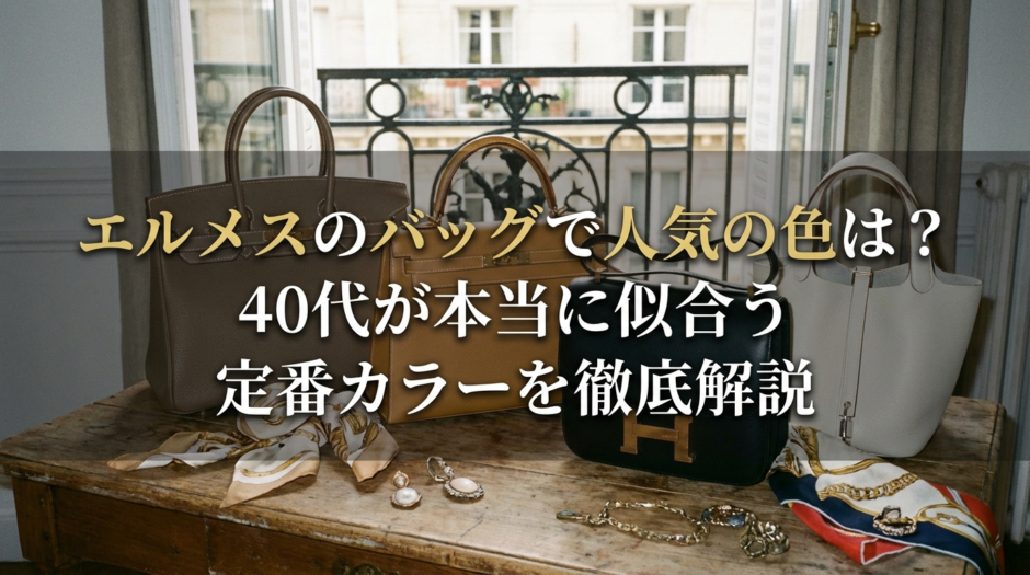 エルメスのバッグで人気の色は？40代が本当に似合う定番カラーを徹底解説