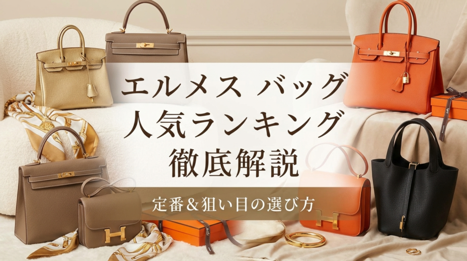 エルメスのバッグの人気ランキングを徹底解説｜定番モデルや狙い目の選び方