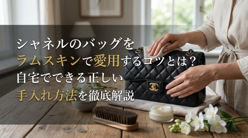 シャネルのバッグをラムスキンで愛用するコツとは？自宅でできる正しい手入れ方法を徹底解説