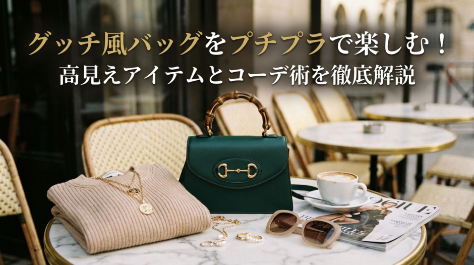 グッチのバッグをプチプラ風に楽しむ方法とは？高見えアイテムとコーデ術を徹底解説