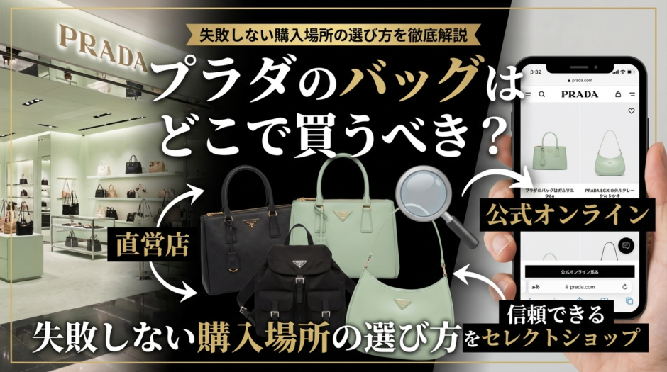プラダのバッグはどこで買うべき？失敗しない購入場所の選び方を徹底解説