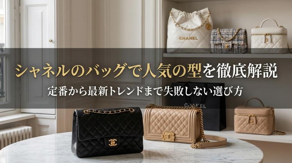 シャネルのバッグで人気の型を徹底解説｜定番から最新トレンドまで失敗しない選び方