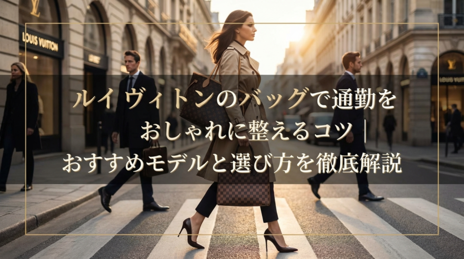 ルイ ヴィトンのバッグで通勤をおしゃれに整えるコツ｜おすすめモデルと選び方を徹底解説