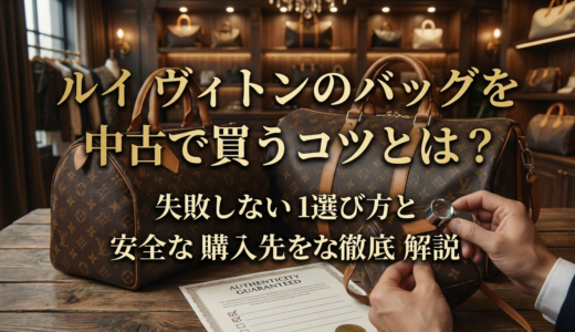 ルイ ヴィトンのバッグを中古で買うコツとは？失敗しない選び方と安全な購入先を徹底解説