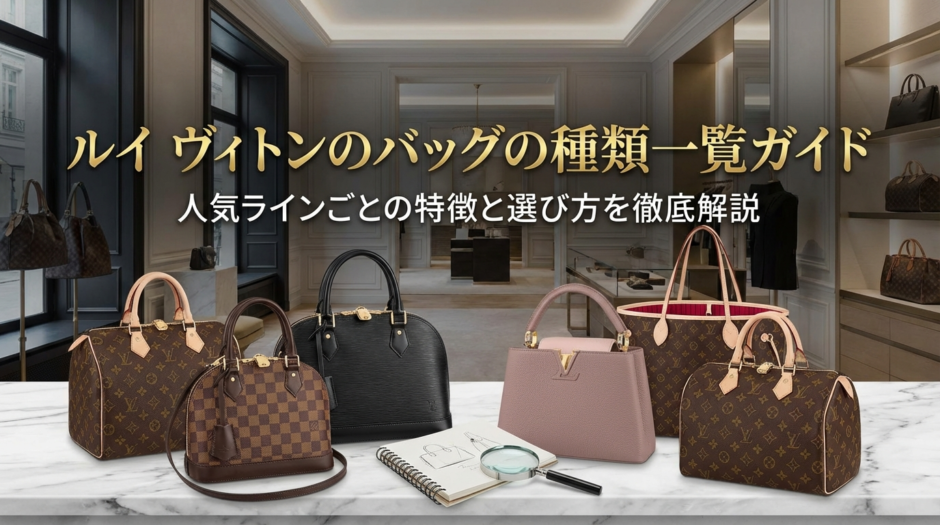 ルイ ヴィトンのバッグの種類一覧ガイド｜人気ラインごとの特徴と選び方を徹底解説