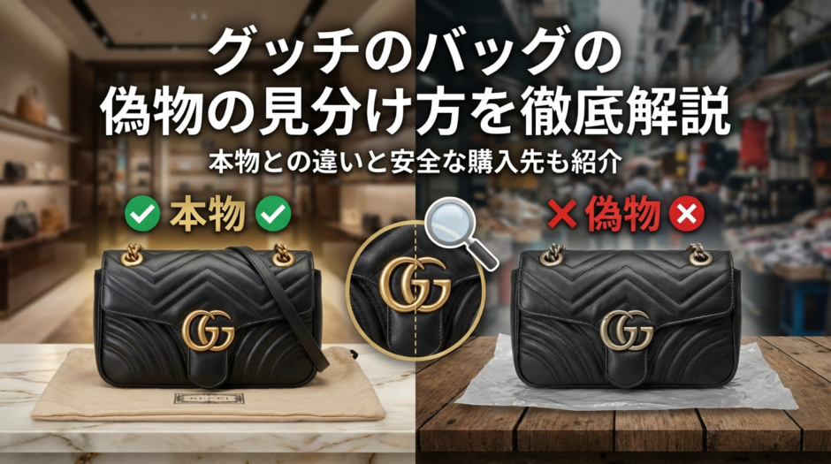 グッチのバッグの偽物の見分け方を徹底解説｜本物との違いと安全な購入先も紹介
