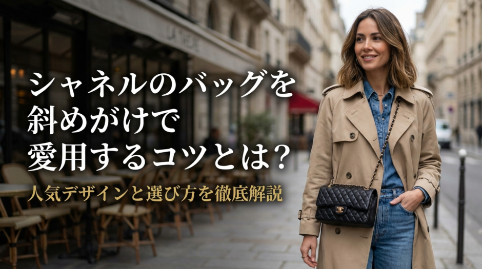 シャネルのバッグを斜めがけで愛用するコツとは？人気デザインと選び方を徹底解説