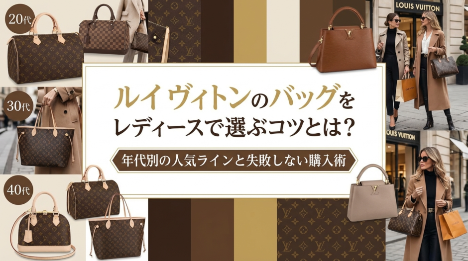 ルイ ヴィトンのバッグをレディースで選ぶコツとは？年代別の人気ラインと失敗しない購入術