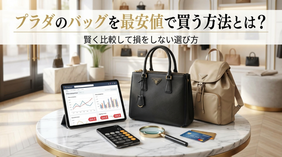 プラダのバッグを最安値で買う方法とは？賢く比較して損をしない選び方